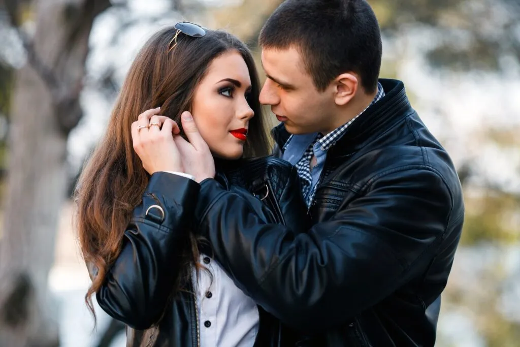 Passionate couple looking into each other’s eyes – improved intimacy and confidence