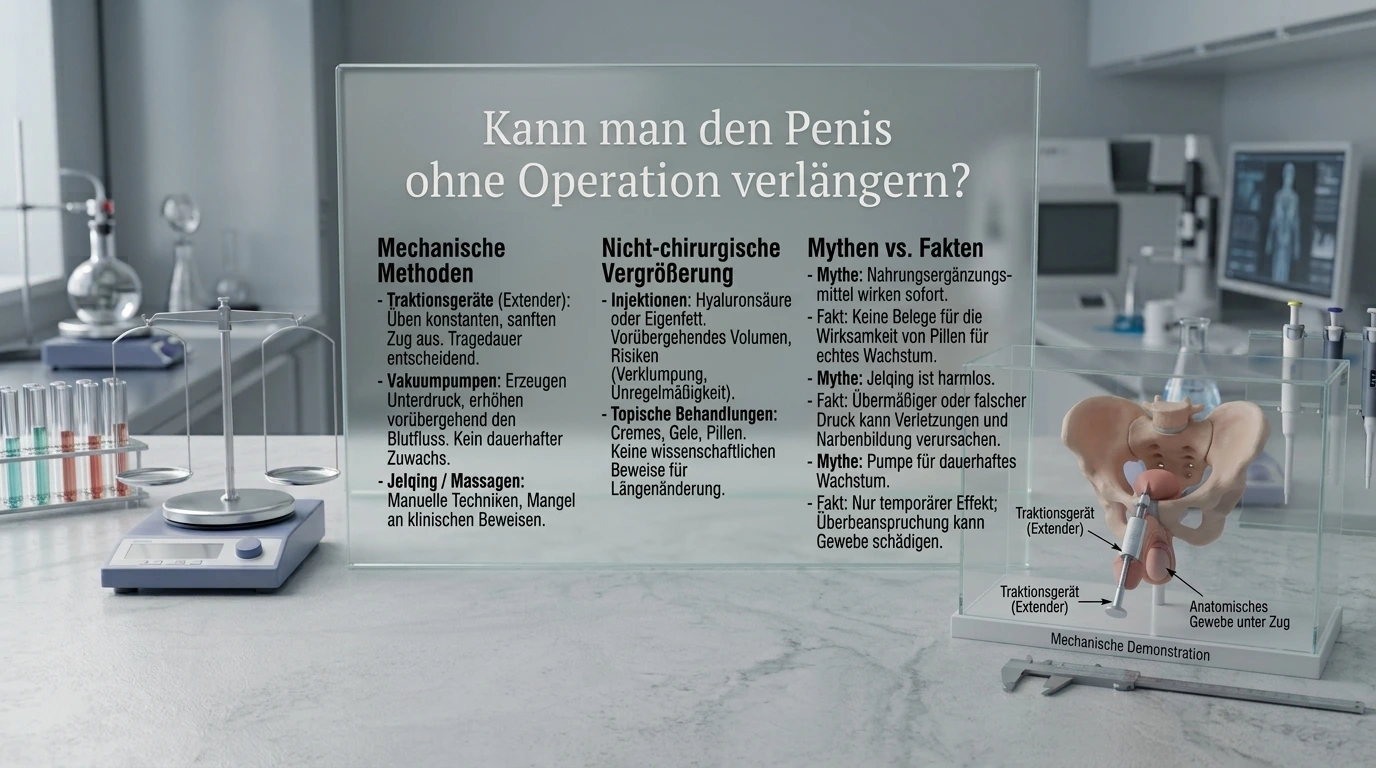 Methoden zur Penisvergrößerung ohne Operation im Überblick