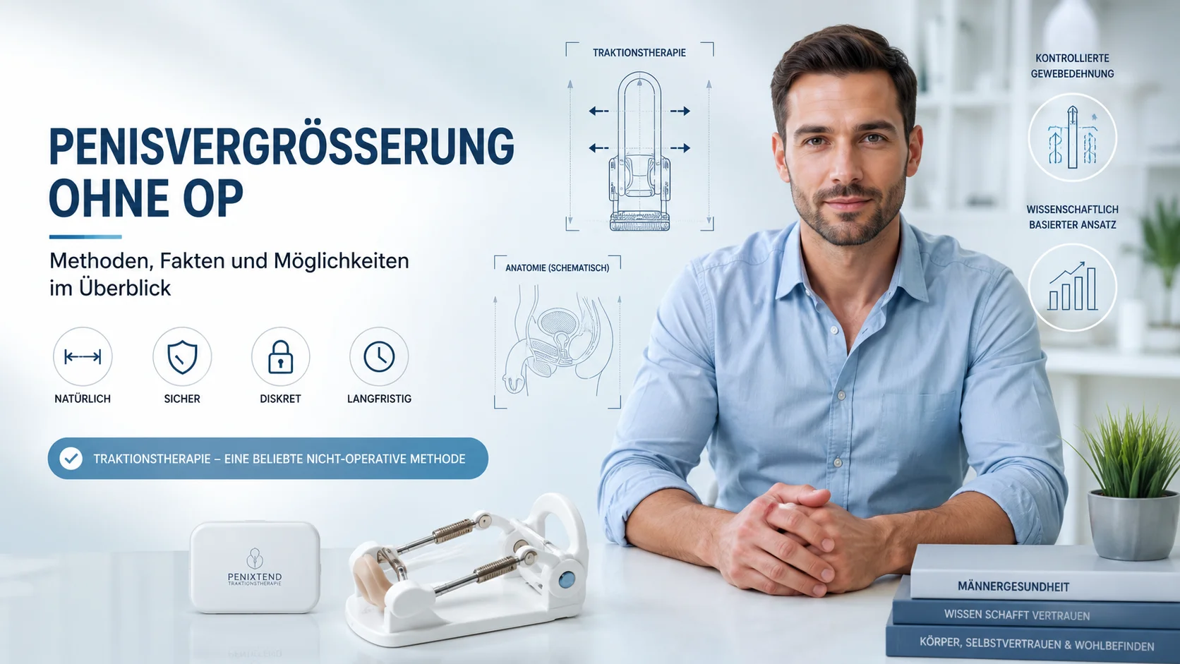 Penisvergrößerung ohne OP mit Penis Extender und Traktionstherapie