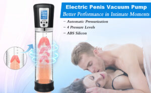 Electric vakuumpumpe penis device with digital display and suction control levels