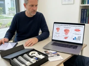 Informationssuche zu Penis Training und Penisvergrößerung.