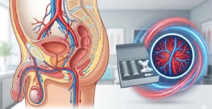 Medizinische Darstellung der Durchblutung und Erektionsqualität
