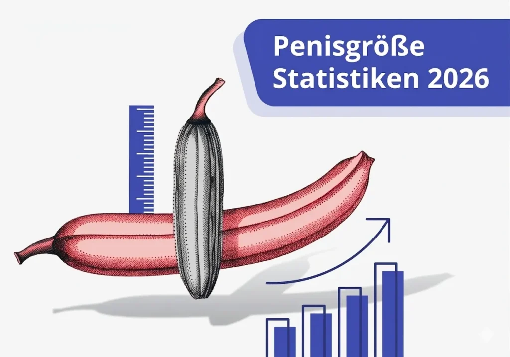 Infografik: Durchschnittliche Penisgröße Mann – Normalwerte im Überblick