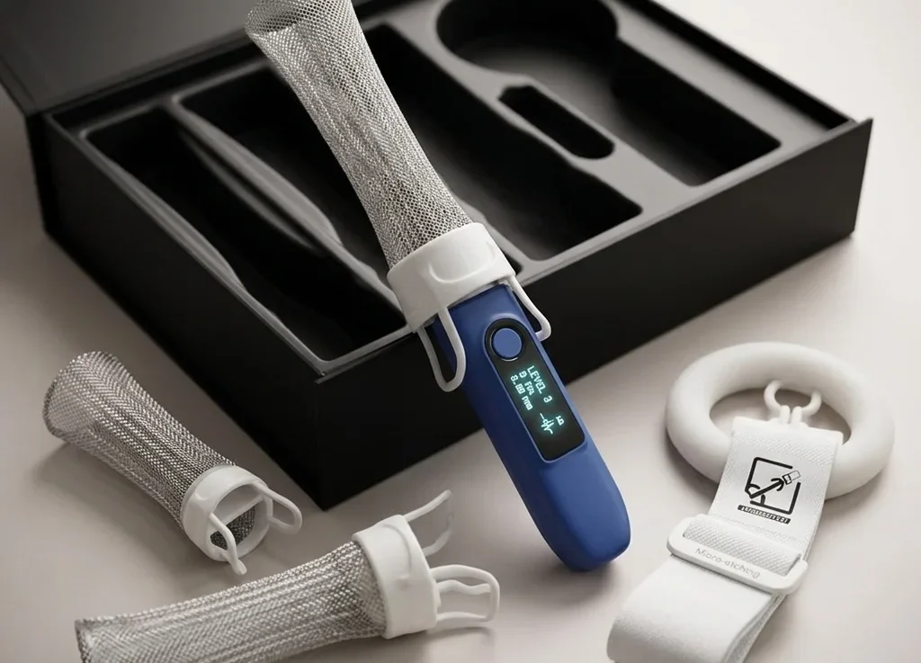 Automatic penis pump for men - discreet retail packaging