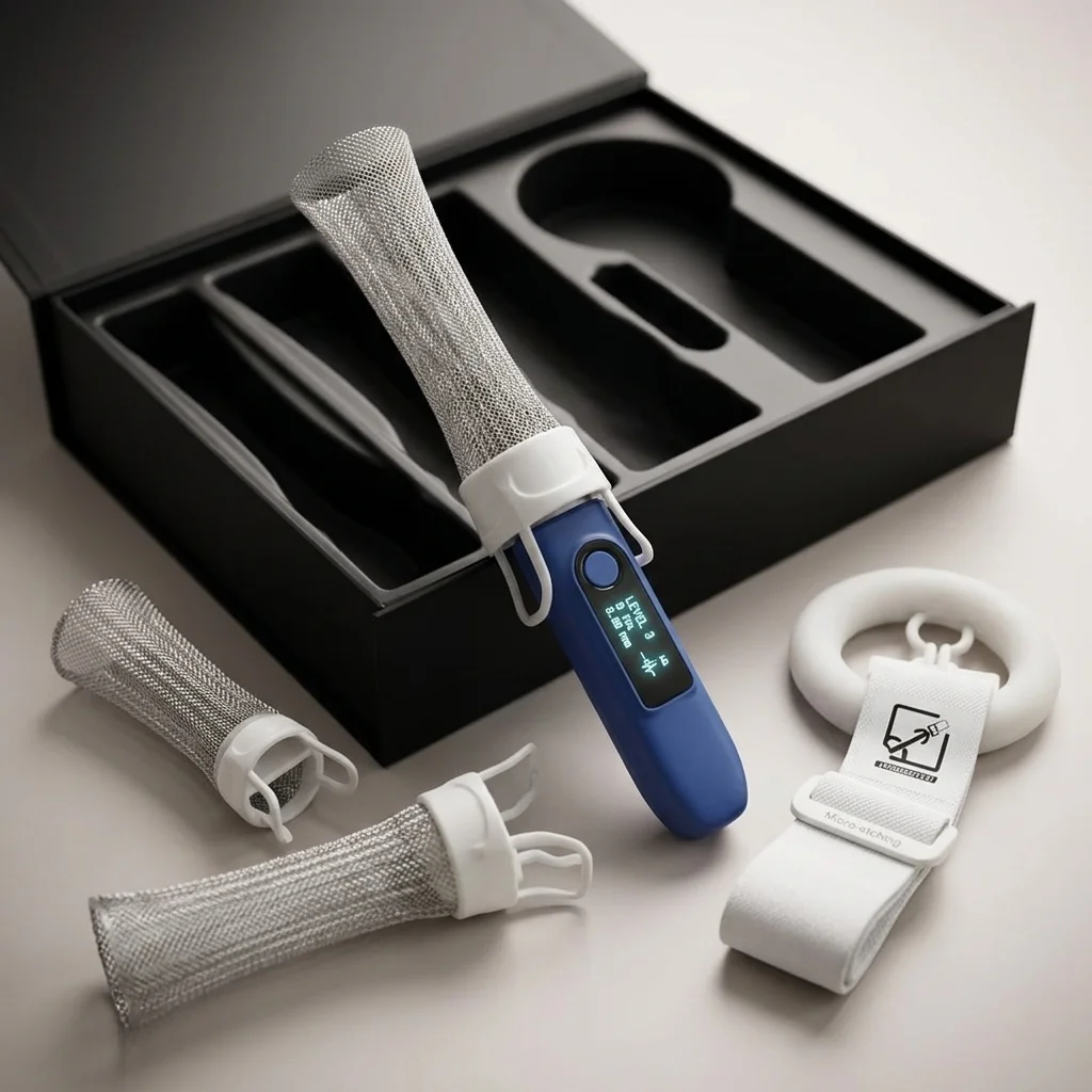 Automatic penis pump for men - discreet retail packaging