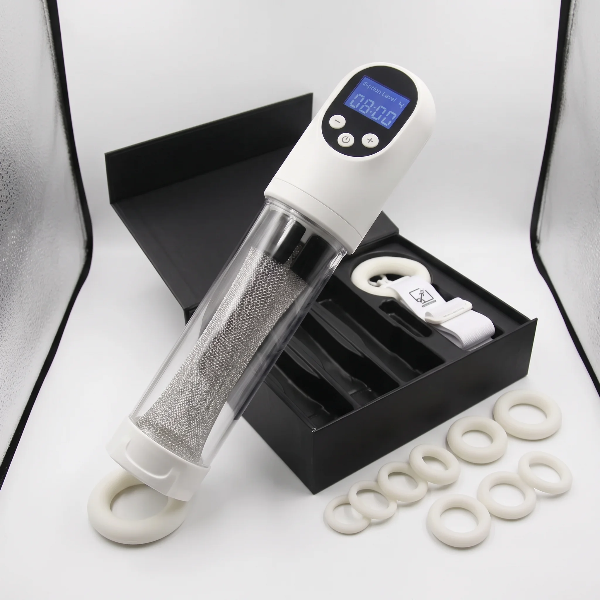 Automatic penis pump for men with LED display