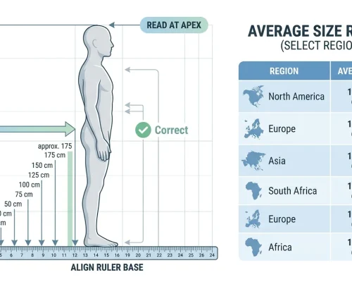 penis länge messen anleitung mit lineal korrekt messen infographic